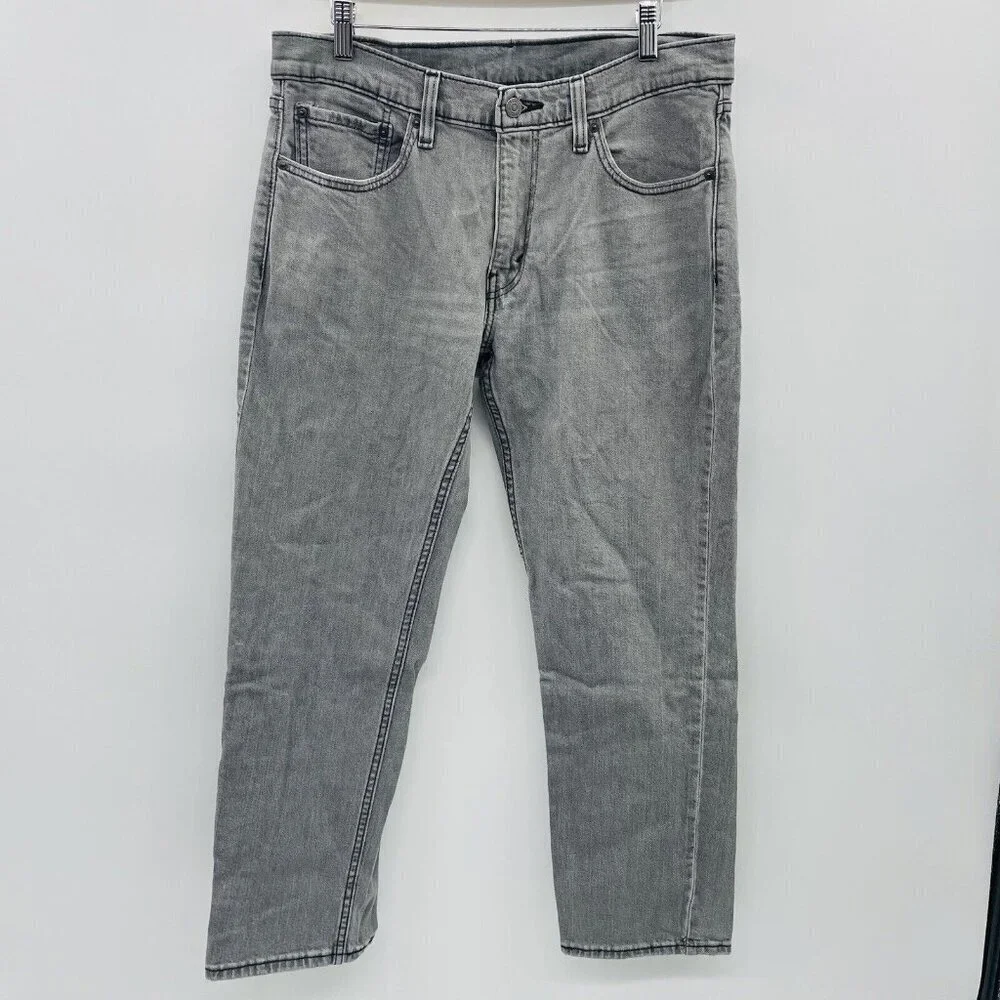Levi's Mens 32W‎ x 29L 514 Straight Fit Eco Performance Jeans in Clouded Gray
